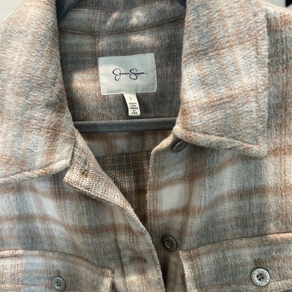 Jessica Simpson Long Flannel Jacket - Picture 4 of 4